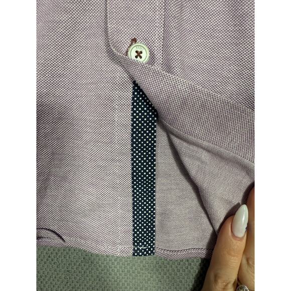 Ted Baker London Purple Textured Button-Up Shirt Size 3 (M) - Picture 8 of 9